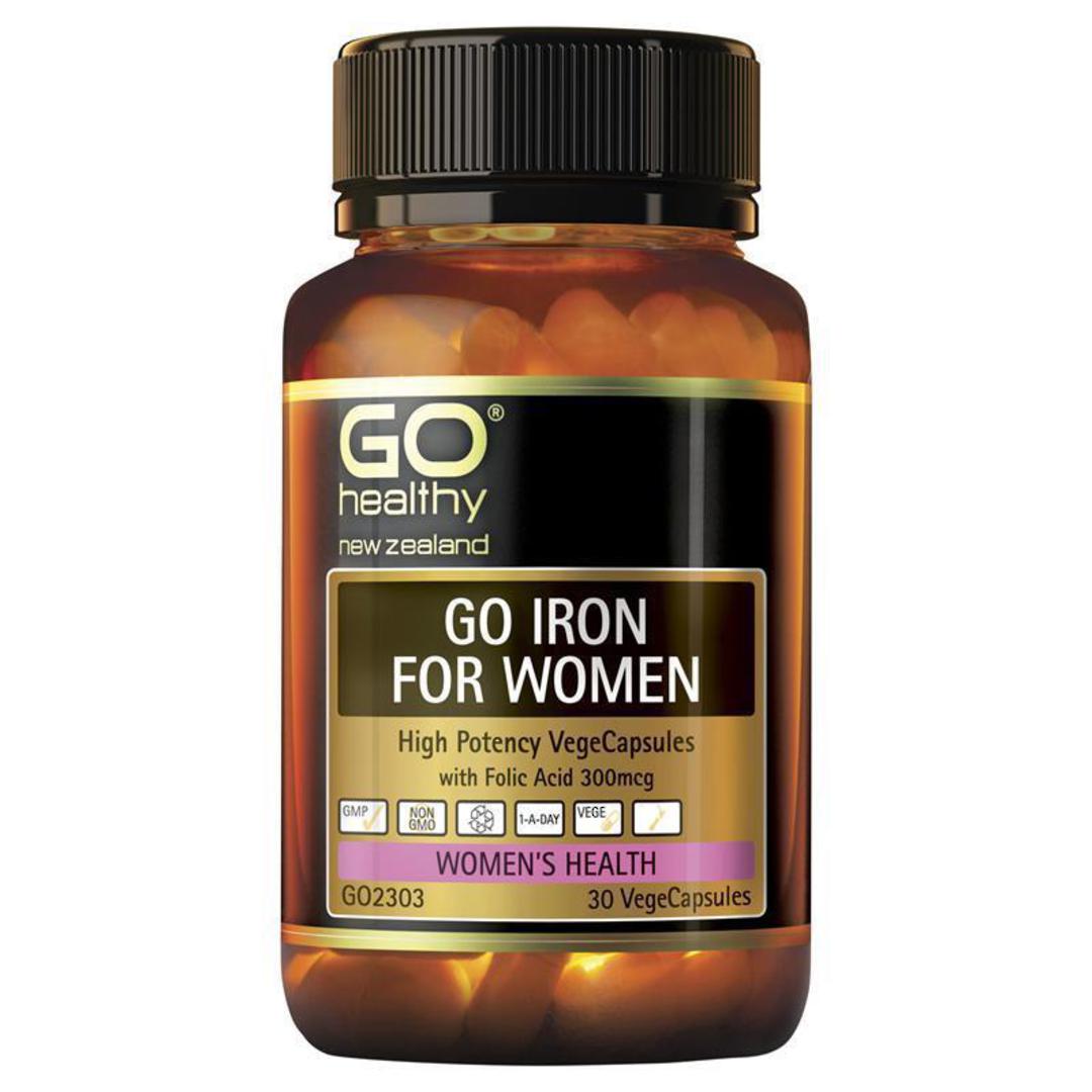 Go Iron For Women 30 VegeCapsules image 0